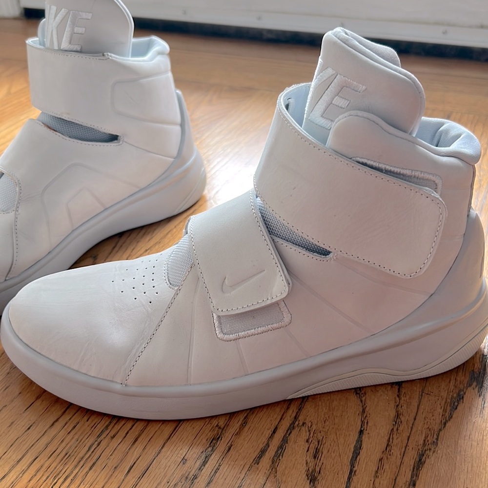 Nike high tops sneakers, off white, men, 8